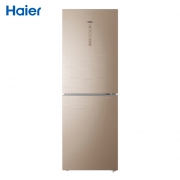 海尔（Haier）BCD-269WDGB 双门风冷无霜大容量节能静音冰箱 269升彩金玻璃面板冰箱