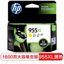 惠普 HP 955XL  L0S69AA 黄色墨盒 (高容)｜1600页（适用8210 8710 8720 8730 7720 7730 7740 ）(kj)