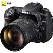 尼康（Nikon）D7500 单反数码照相机 单镜头套机 黑色