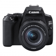 佳能（Canon）EOS 200DII黑色套机 迷你单反相机 数码相机 含EF-S18-55mm f/4-5.6 IS STM镜头