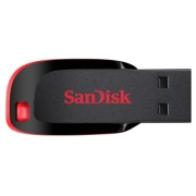 闪迪(SanDisk)16GB USB2.0 U盘 CZ50酷刃 黑红色 时尚设计 安全加密软件